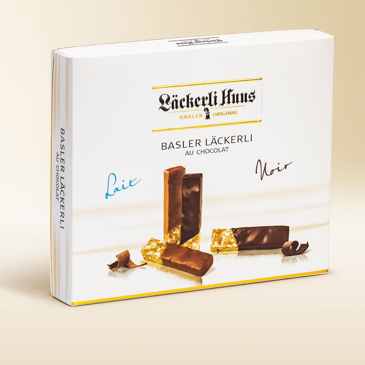 Basler Läckerli au chocolat noir-lait in a gift pack 200g