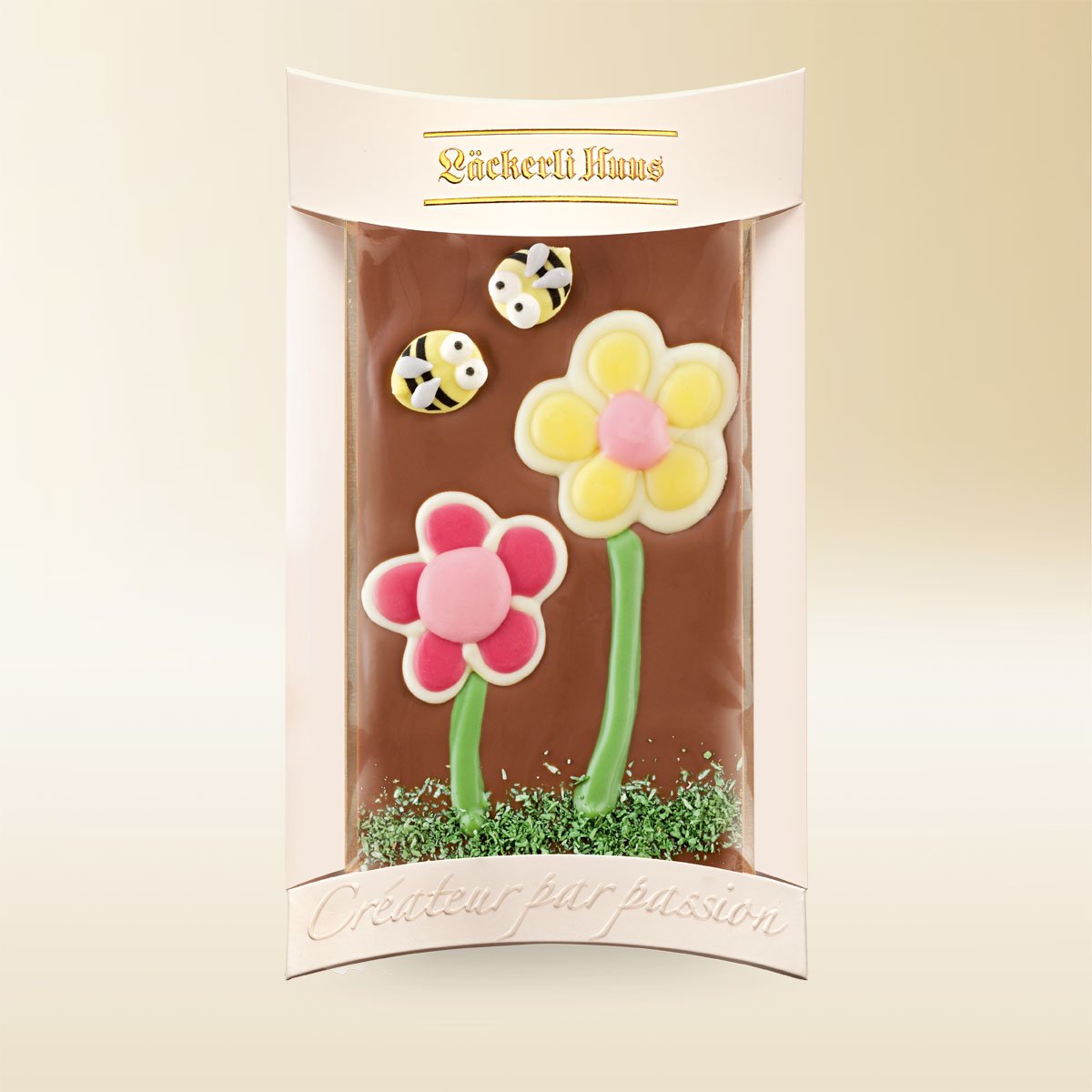 Milchschokolade Blumen, 100g