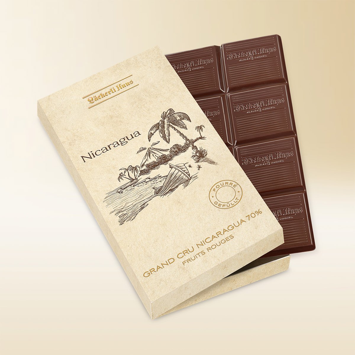 Chocolat Grand Cru Nicaragua 70% fruits rouges 100g