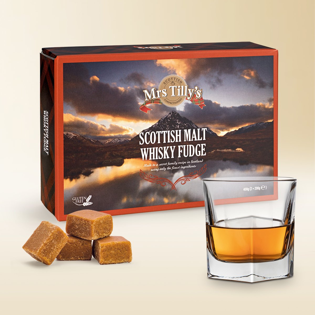 Scottish Malt Whisky Fudge, 400g