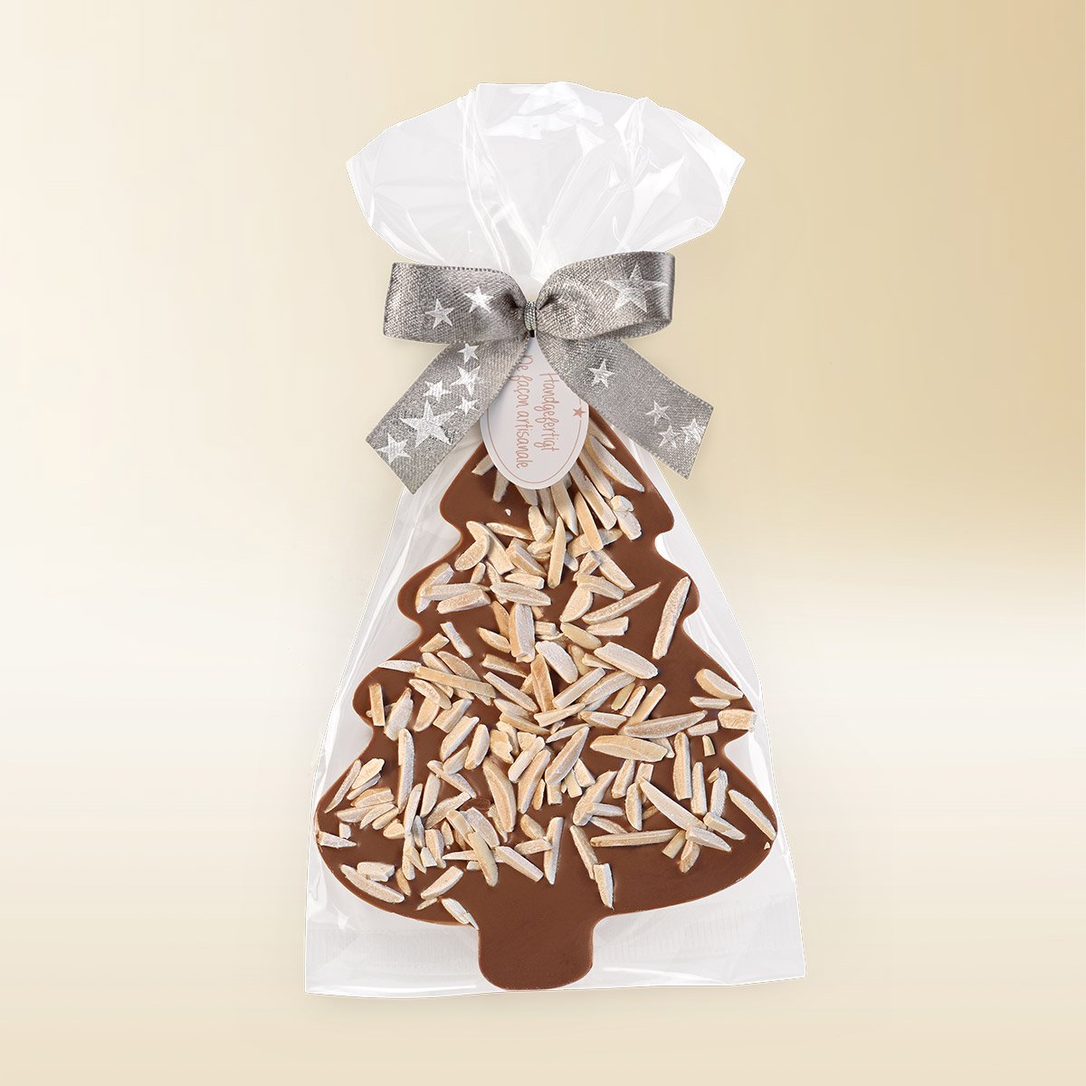 Chocolat Tannenbaum avec des éclats d'amandes 100g