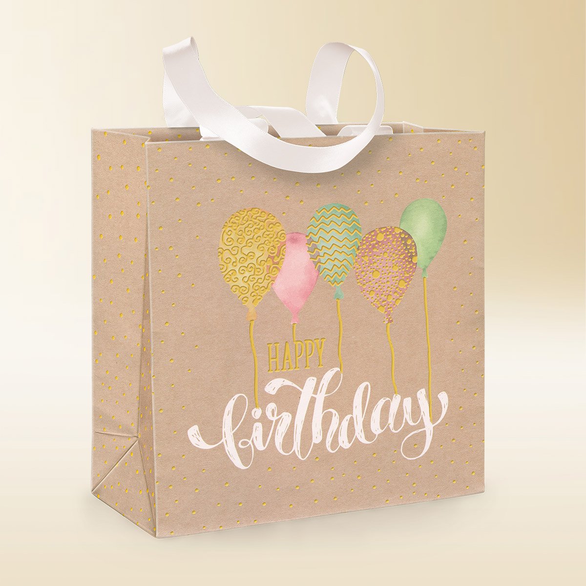 Geschenktasche Kerzen Happy Birthday 340g