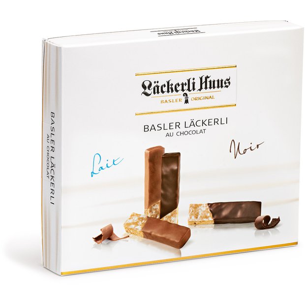 Basler Läckerli au chocolat noir-lait 200g