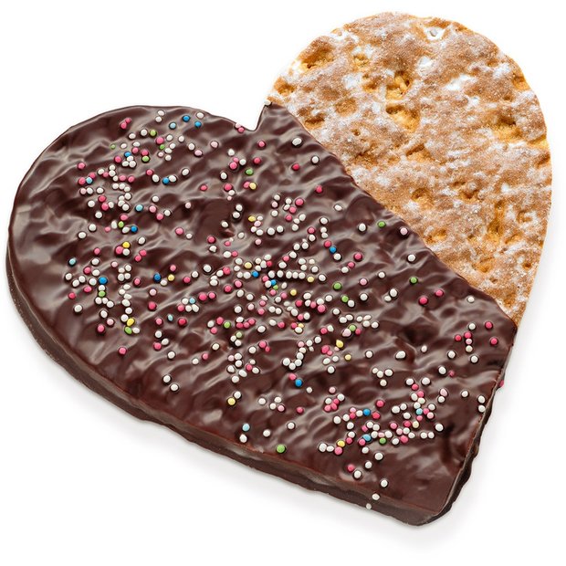 Läckerli heart, chocolate-coated 55g