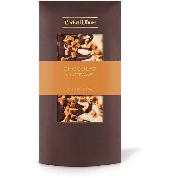 Chocolat au caramel noir et blanc 100g