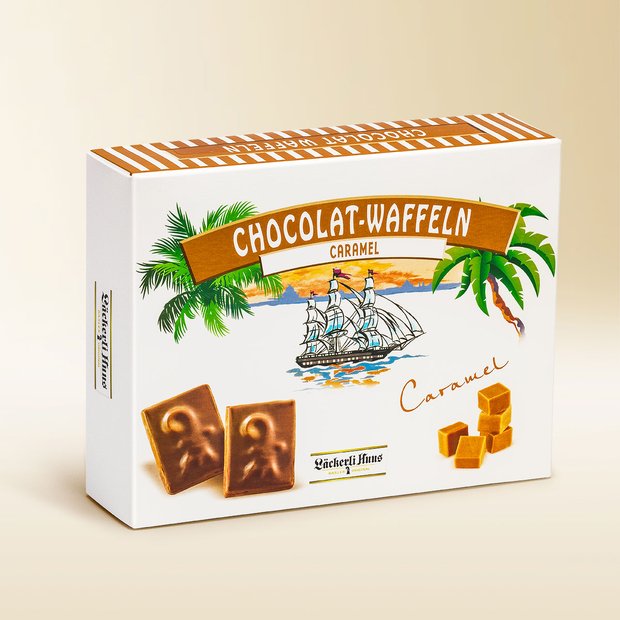 Chocolate wafers caramel 195g