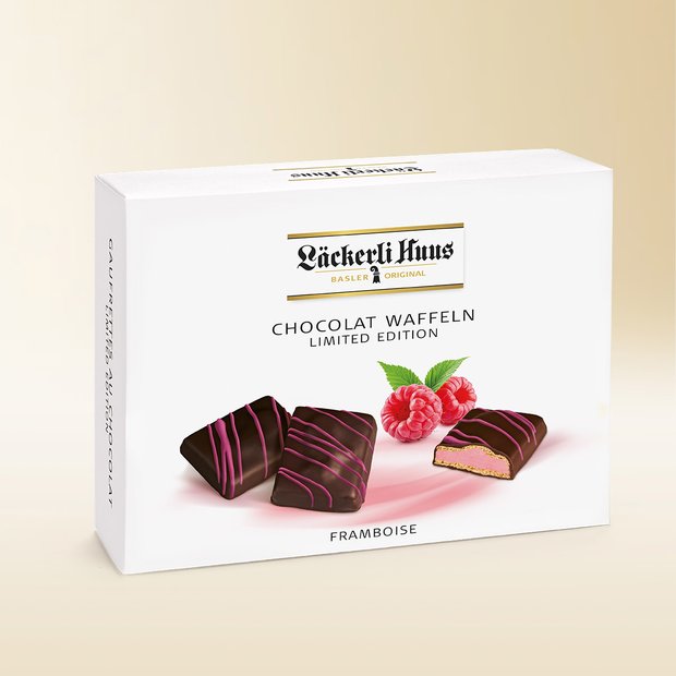 Chocolat Waffeln Himbeer 195g