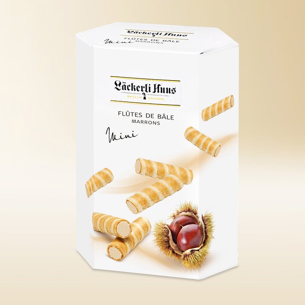 Flûtes de Bâle Mini aux marrons 155g