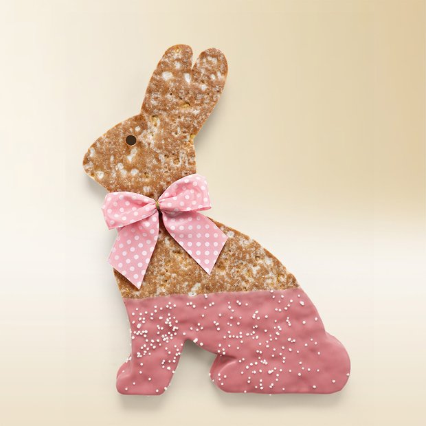 Lapin Läckerli enrobé de chocolat Ruby 115g