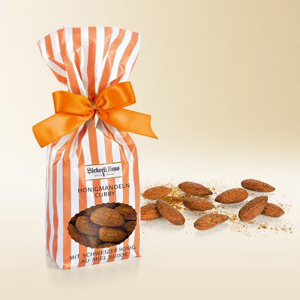 Honey almonds with curry 110g