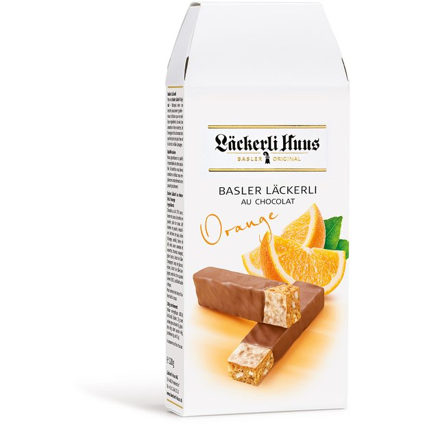 Basler Läckerli au chocolat à l`orange 120g