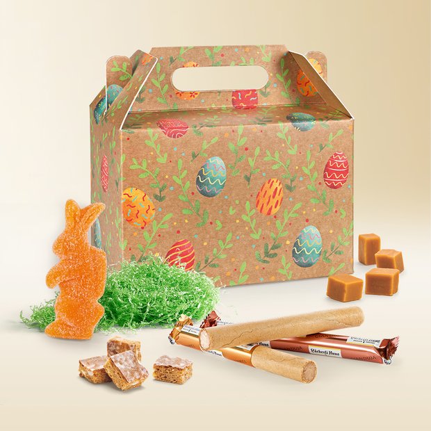 Box of colourful Easter eggs 470g