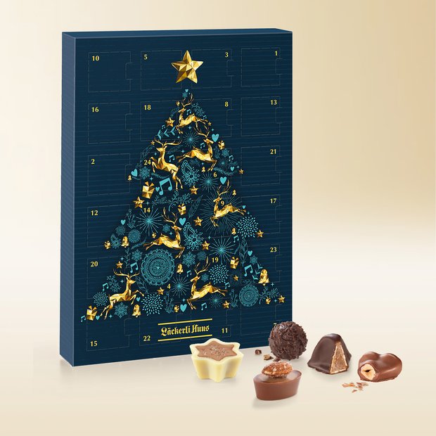 Pralines and truffes Advent calendar, 245g