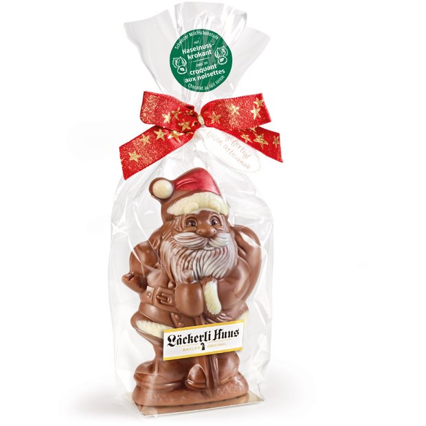 Père Noël en chocolat à la nougatine 85g