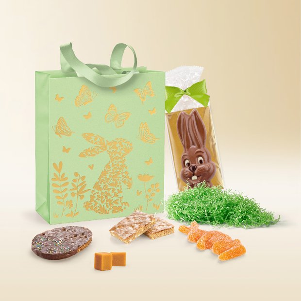 Gift bag golden bunny 665g